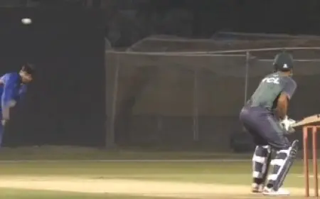 Pakistan Net Bowler Cleans Up Babar Azam, Internet Stunned. Watch