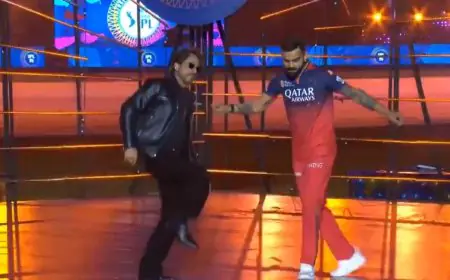 SRK, Kohli Dance On 'Jhoome Jo Pathaan', IPL 2025 Gets A Starry Start