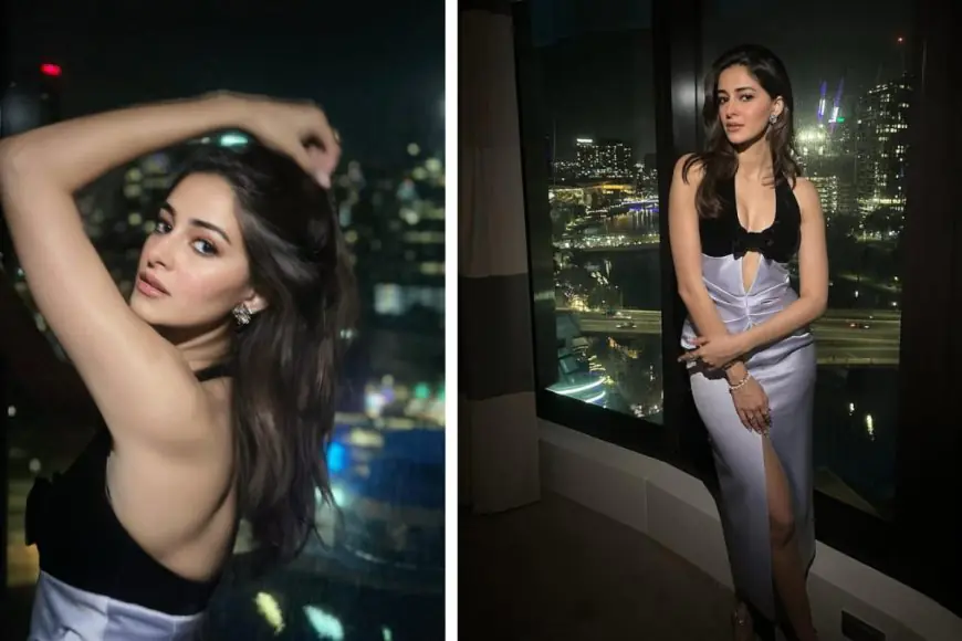 Ananya Panday Stuns in a Bold Rasario Gown with Luxe Details