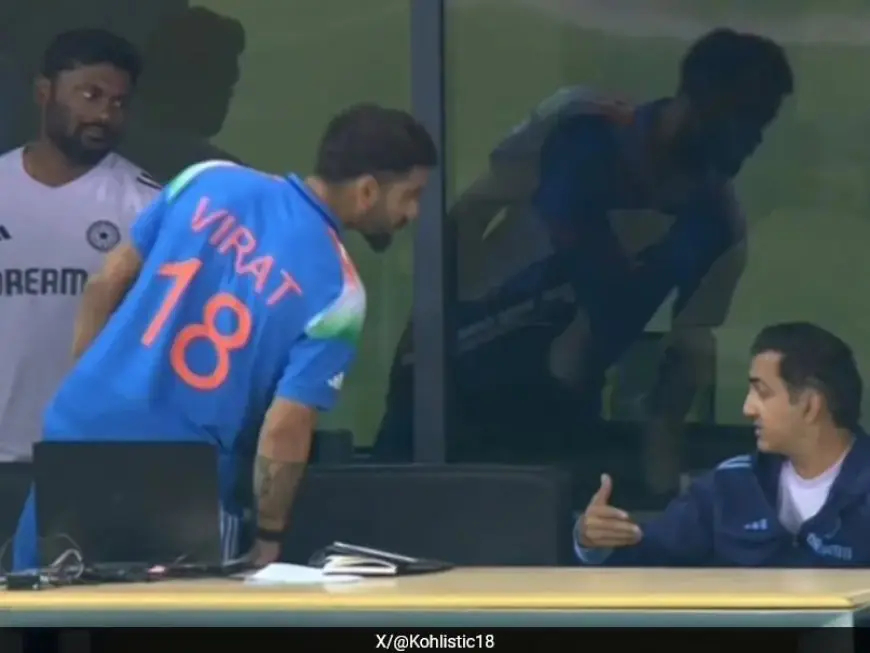 Watch: Gambhir Visibly Upset With Kohli In Dressing Room, Has Animated Chat