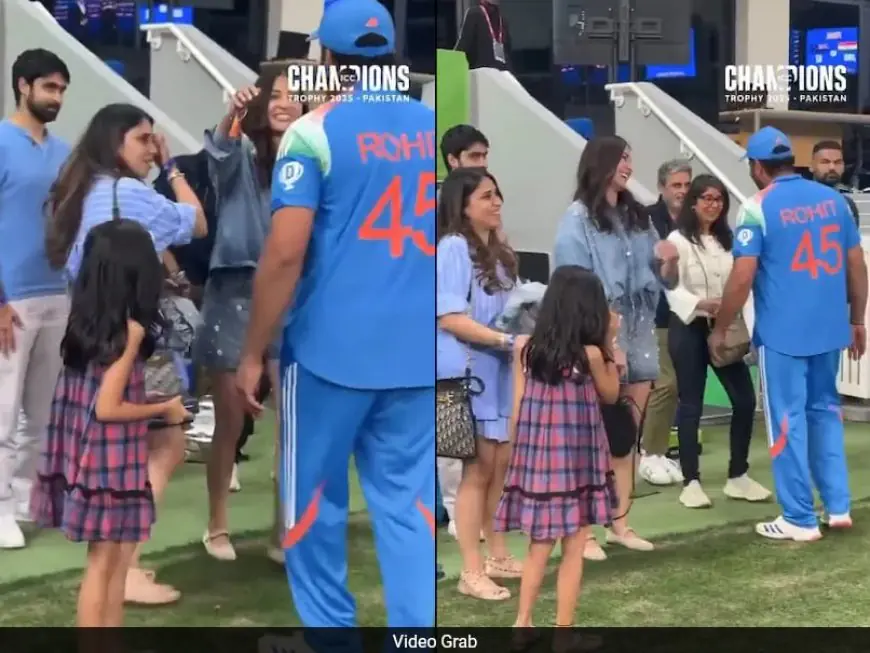 Watch: Priceless Anushka-Rohit Moment After India's Champions Trophy Win