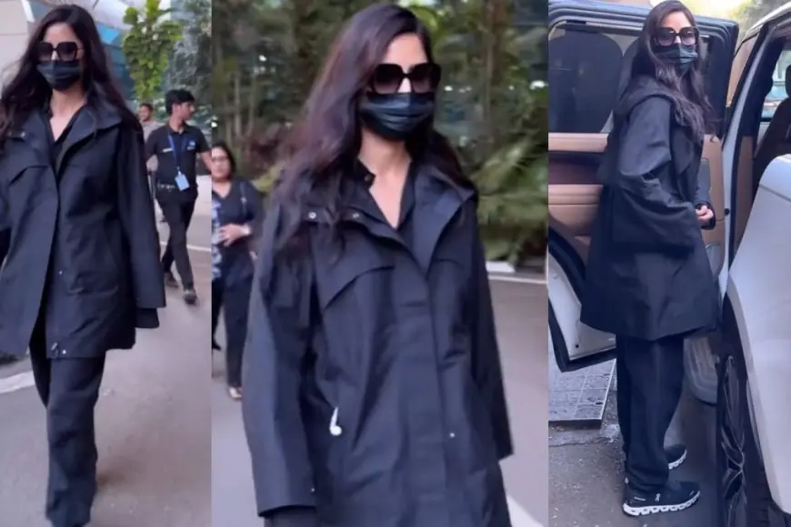 Katrina Kaif Serves Airport Fashion Goals Through Her Chic Black OOTD