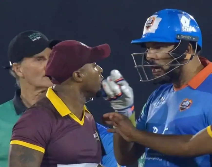 Video: Yuvraj Involved In Heated Altercation With West Indies Masters Star