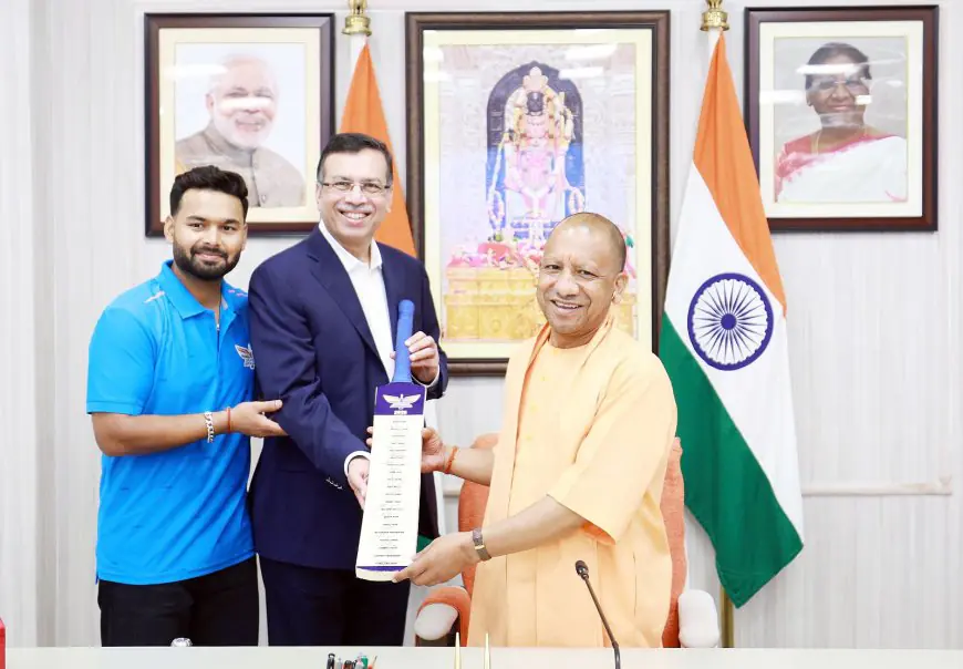 Lucknow Super Giants Team Meets UP Chief Minister Yogi Adityanath