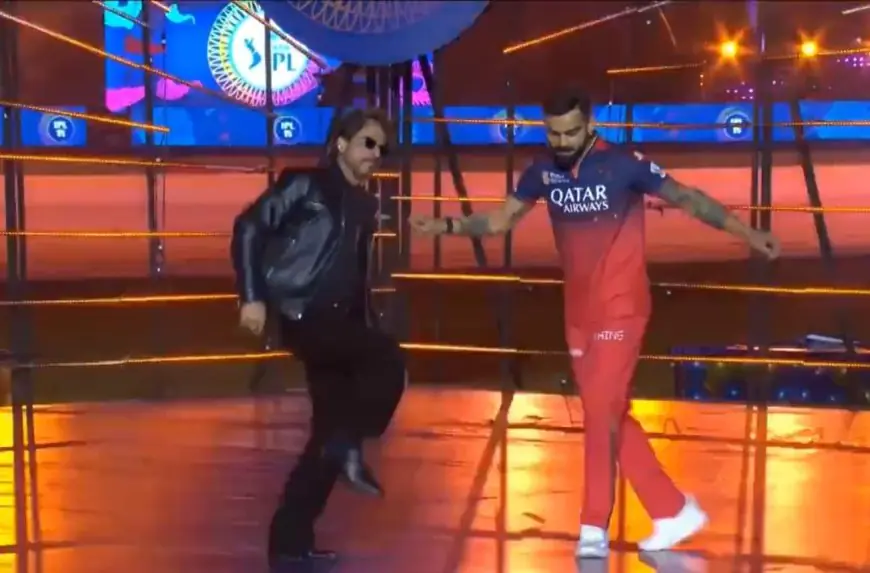SRK, Kohli Dance On 'Jhoome Jo Pathaan', IPL 2025 Gets A Starry Start