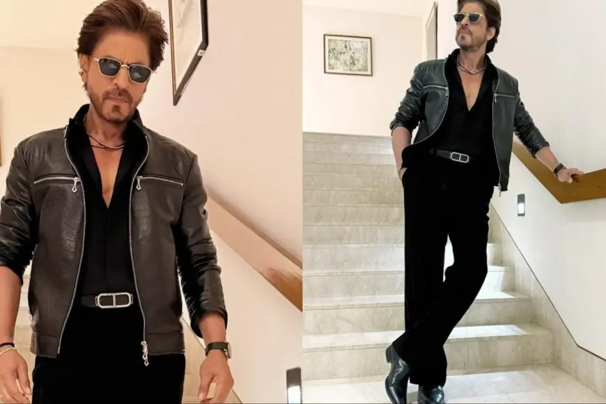 Shah Rukh Khan Looks Dapper As Ever In A Black Ensemble At IPL 2025 Opening Ceremony