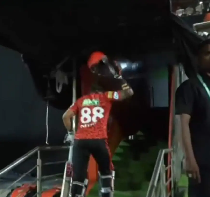Watch: India Star Vents Frustration On Helmet After Failing For SRH vs LSG