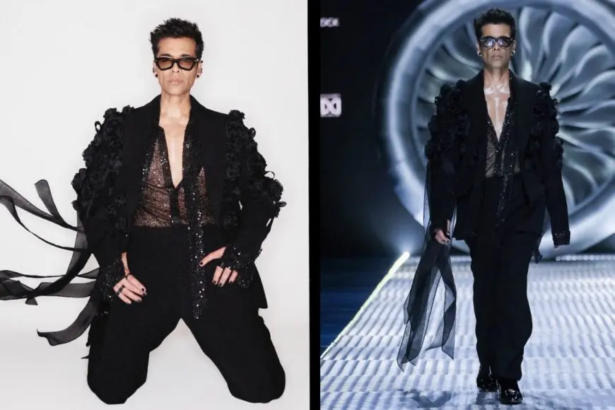 Karan Johar’s All Black Look Screams ‘Boss Energy’ At Lakmē Fashion Week X FDCI 2025