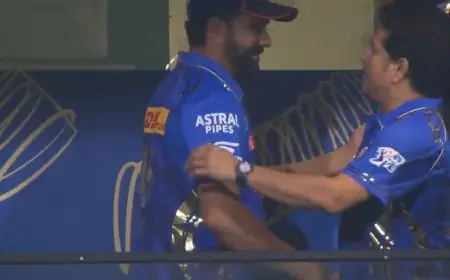 "When Nobody Is There...": Internet Reacts On Sachin's Hug With Rohit