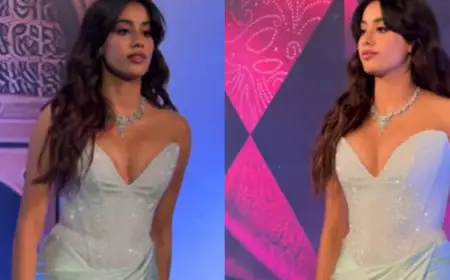 Janhvi Kapoor Makes A Sparkling Statement In A Silver Gown At Vivienne Westwood's Mumbai Show