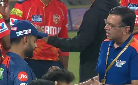 LSG Owner Sanjiv Goenka Catches Rishabh Pant, Recreates KL Rahul Scene
