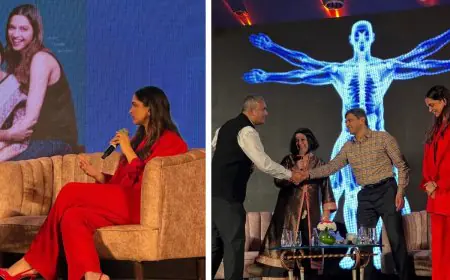 Deepika Padukone Suits Up And Slays in Red at The Live Love Laugh Foundation Event