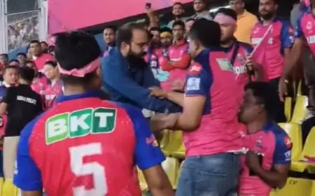 RR Fans Fight Among Themselves During IPL 2025 Match, Police Intervenes