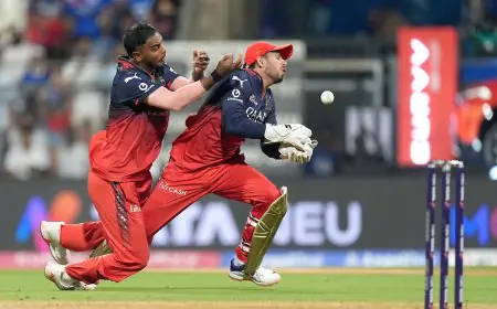 RCB Stars Collide, End Up Spilling Catch; Ritika Sajdeh's Reaction Viral