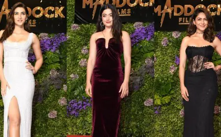 Kriti Sanon, Rashmika Mandanna, And Others Make A Stylish Appearance At Maddock's 20th Anniversary Bash