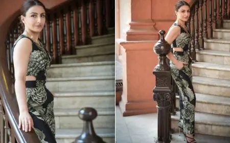 Soha Ali Khan Makes A Case For Timeless Fashion In A Stylish Black Floral Jumpsuit
