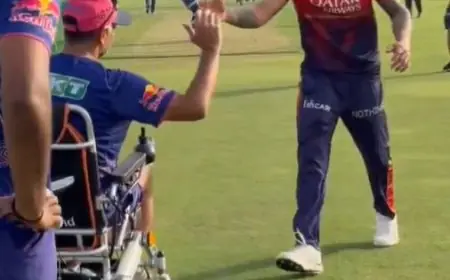 Watch: Kohli Sees Dravid On Wheelchair Ahead IPL 2025 Game. Then Does This