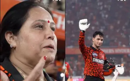 Watch: Abhishek Sharma's Mom Breaks Internet With Reaction To Son's Century