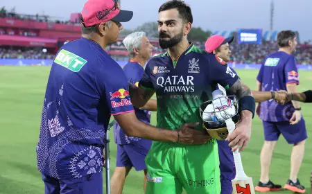 Virat Kohli Dodges Pitch Invader After RCB's Win Over RR - Video Is Viral