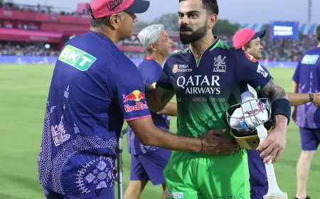 Virat Kohli Dodges Pitch Invader After RCB's Win Over Rajasthan Royals - Video Is Viral