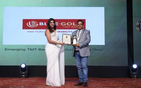 Blue Gold Steel Industries Named Emerging TMT Bar Manufacturer of the Year at Karnataka Business Awards 2025