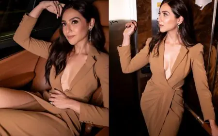 Throwback To Sahiba Bali’s Mocha Mousse Dress At Vivienne Westwood’s Mumbai Fashion Show