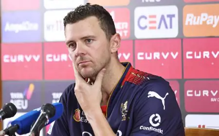 RCB "Slow On Learning": Josh Hazlewood Mocks Own Franchise After PBKS Defeat