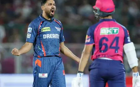 Rajasthan Royals vs Lucknow Super Giants Highlights, IPL 2025: Avesh Khan Stars With Magical Spell As LSG Edge Past RR By 2 Runs