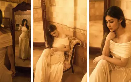 Mouni Roy’s Ethereal Elegance in An Off-White Ensemble