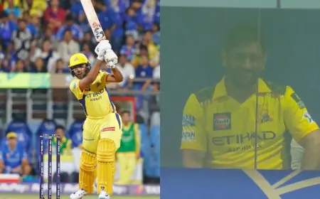 MS Dhoni's Reaction To CSK Teenager's Whirlwind Knock vs Mumbai Indians Goes Viral