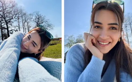 Kriti Sanon Nails the Effortless Travel Beauty Look With Glossy Lips and Rosy Tints