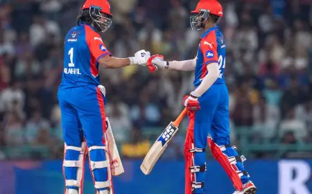 LSG vs DC LIVE Score, IPL 2025: KL Rahul Batting At Under-100 Strike Rate vs Former Side LSG