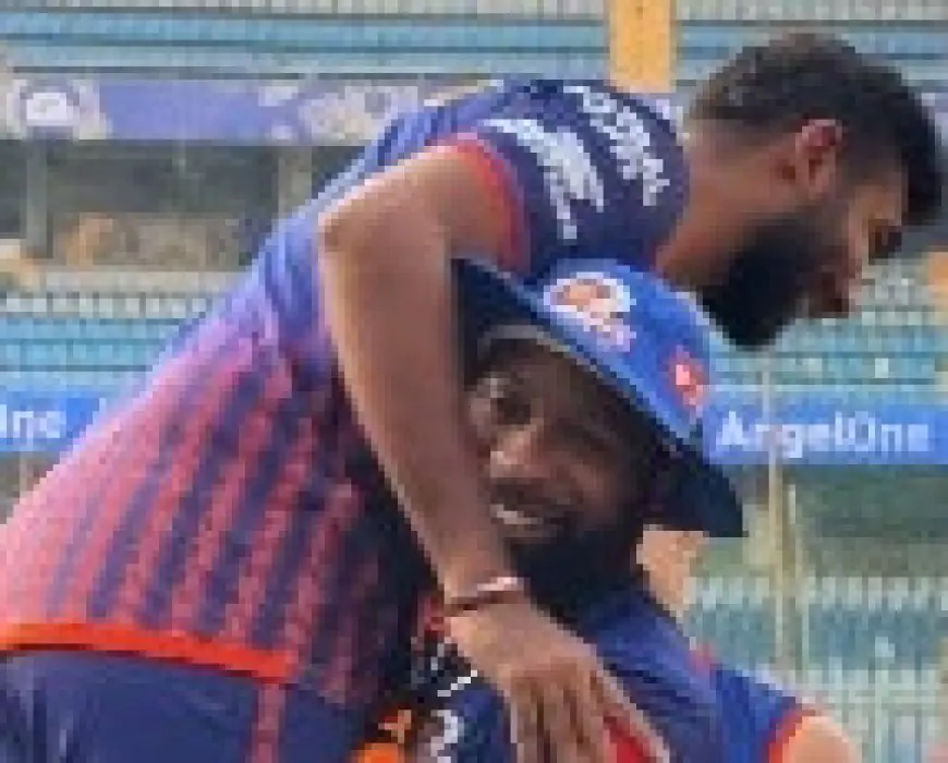 "Don't Injure Him": Pollard Carrying Bumrah After Gets A Thumbs Down