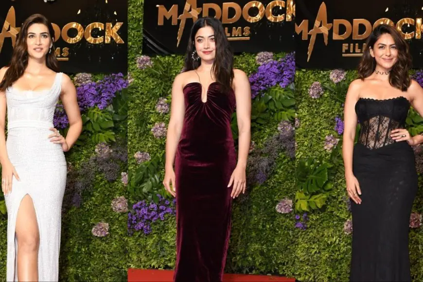 Kriti Sanon, Rashmika Mandanna, And Others Make A Stylish Appearance At Maddock's 20th Anniversary Bash