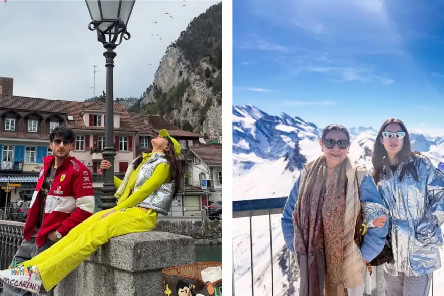 Sara Ali Khan's Swiss Sojourn with Mom and Ibrahim is a Winter Wonderland Dream