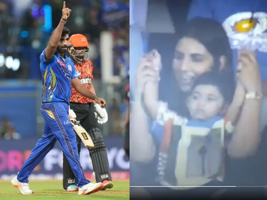 Watch: Jasprit Bumrah's Wife Sanjana Ganesan, Son Angad Celebrate As Pacer Rattles Heinrich Klaasen's Off-Stump