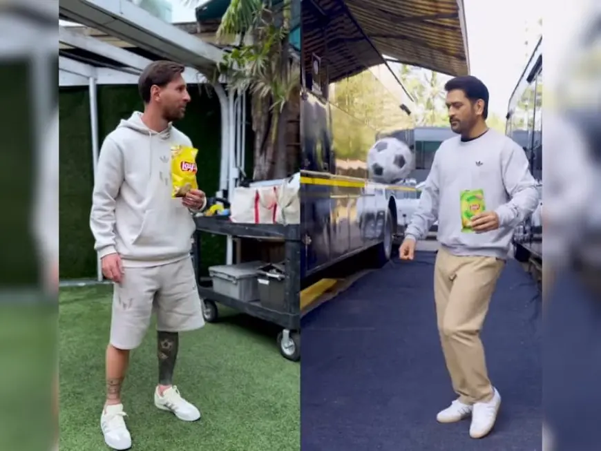 Watch: MS Dhoni's 'Ultimate Collab' With Lionel Messi Breaks The Internet