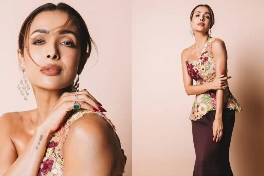 Malaika Arora Serves Ethereal Spring Glam On The Red Carpet In A Stylish One-Shoulder Floral Dress