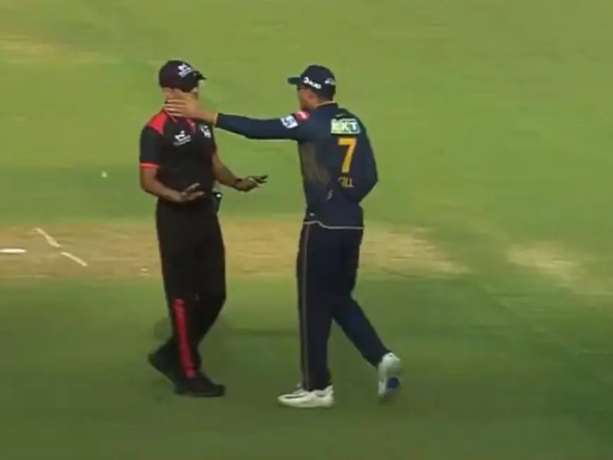 Watch: Gujarat Titans Captain Shubman Gill Argues With Umpires During Match vs Delhi Capitals