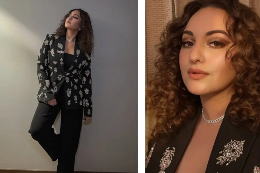 Sonakshi Sinha Stuns with Smokey Eyes, Pink Lips, and Playful Curls