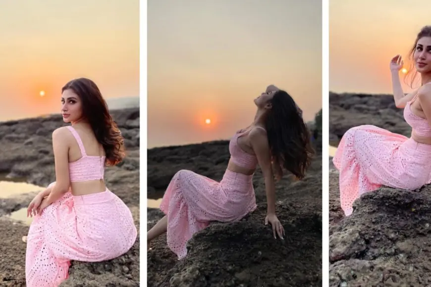 Mouni Roy’s Earth Day Look Was a Breath of Fresh Air in Pastel Pink