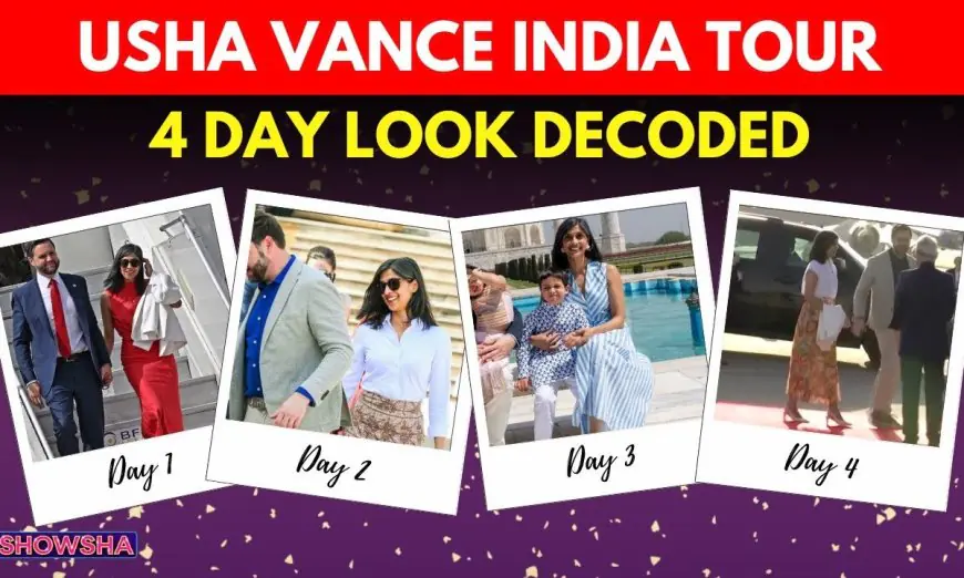 Usha Vance's 4-Day India Tour: A Closer Look At Her Graceful Soft Power Fashion Statements | N18G