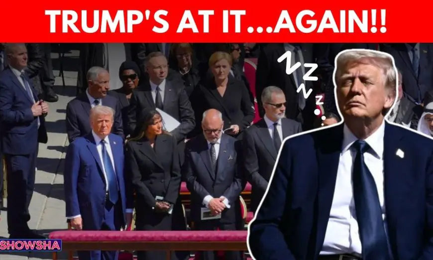 US President Donald Trump’s Clumsy Moments At Pope Francis’ Funeral Sparks Internet Backlash | N18G