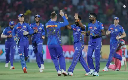 Rajasthan Royals vs Mumbai Indians Highlights, IPL 2025: Rahul Dravid's RR Knocked Out, Hardik Pandya's MI Storm To No.1 Spot