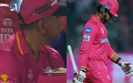 Vaibhav Suryavanshi Dismissed For 0 vs MI, RR Coach Rahul Dravid's Reaction Viral. Watch