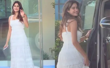 Janhvi Kapoor Is An Etheral Vision In White As She Repeats Her Birthday Dress