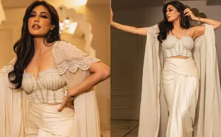 Chitrangda Singh’s Ivory Corset And Dhoti Skirt Combo Is Pure Sartorial Elegance