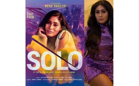 Nehaa Shastri Shines in New Music Video SOLO, Captivating Audiences with Her Glamorous Presence