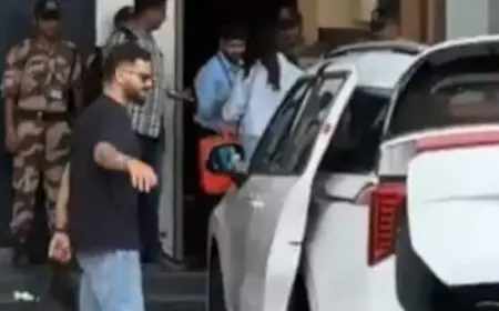 Virat Kohli Leaves For Bengaluru As RCB Aim To End 18 Years Of Hurt, Wife Anushka Sharma Next To Him: Viral Video