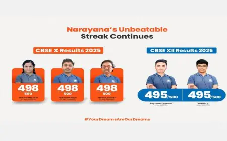 Narayana’s Commitment to Academic Excellence Reflected in CBSE 2025 Results